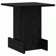 VidaXL Table d'appoint Chêne noir 35,5 x 35 x 40 cm Bois d'ingénierie Modèle Apex Ligne - 891209