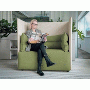 Canapé 2 places avec cloisons Wander sur roulettes