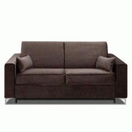 CANAPÉ CONVERTIBLE EXPRESS JACKSON 140CM SOMMIER LATTES TWEED MARRON CHOCOLAT MATELAS 16 CM CANAPÉ CONVERTIBLE EXPRESS JACKSON 140CM SOMMIER LATTES TWEED MARRON CHOCOLAT MATELAS 16 CM