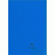 Clairefontaine Lot de 10 Cahier Kover Book 24x32, 96p./48 feuilles 90 g/m² piquées, couv. Opaque bleue, Séyès - 3037929814125