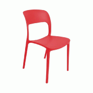 Ensemble de 6 chaises Noemi de Sicignano en polypropylène rouge, 80 x 48 x 42 cm. - rouge plastique polypropylène 8053632017498