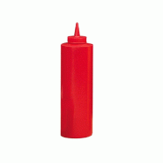 Flacon à sauces 720ml polyéthylène rouge - par 6