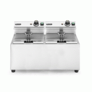 Friteuse Profi Line Analogique sans robinet de vidange 2x8L 230V HENDI