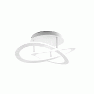 Gea Luce Plafonnier Yara P/G N 50W Led 2400Lm 4000K En Aluminium Blanc Et Silicone - Gealuce Dimmable Phase Cut+Push - YARA P/G N