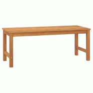 Helloshop26 - Banc de jardin meuble de patio d'extérieur terrasse 114 x 40 x 45 cm bois de teck solide 02_0011181 - 3000613647767