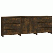 Helloshop26 - Buffet bahut commode armoire meuble de rangement organisateur cuisine salle de séjour salons 3 pcs bois d'ingénierie 02_0037050 - 3000 Helloshop26 - Buffet bahut commode armoire meuble de rangement organisateur cuisine salle de séjour salons 3 pcs bois d'ingénierie 02_0037050 - 3000