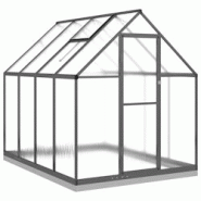 Helloshop26 - Serre tente abri plante fleur légumes avec cadre de base 224 x 169 x 202 cm aluminium anthracite 02_0044498 - 3000220180008 Helloshop26 - Serre tente abri plante fleur légumes avec cadre de base 224 x 169 x 202 cm aluminium anthracite 02_0044498 - 3000220180008