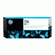 HP 728 DesignJet cartouche d'encre cyan, 300 ml