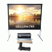 KIMEX Ecran de projection valise 3,65 x 2,05m - Format 16:9 - Toile Avant - 3700685407794 KIMEX Ecran de projection valise 3,65 x 2,05m - Format 16:9 - Toile Avant - 3700685407794