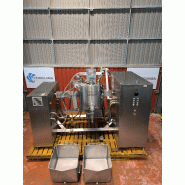 Mélangeur granulateur inox 300 litres glass vas 300 avec agitateur, jaquette et cadres électriques. - référence                        :                         c13673