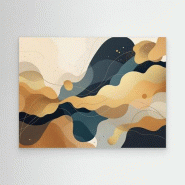 Novela Global Tableau "Saisons" décoration salles CHR: 40 x 30 cm / 16 x 12″ / Sans cadre - multicolore Bois massif 4571156