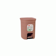 Poubelle de salle de bain Stefanplast Domus 6L Mocha Mousse - 8003507904040