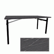 RestooTab - Table pliable Tambu 160x80cm calypso - gris Bois manufacturé TB-TAMBU-16080M-CALYP