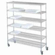 Sclessin 374.856 HYGIRACK Chariot Étagères L760xP610mm Professionnel - 374.856
