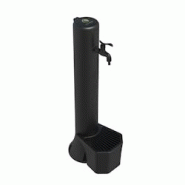 Sined - Fontaine d'extérieur noire avec seau 5L, grille en aluminium, raccords latéral et inférieur - Kit en plastique noir Sined - Fontaine d'extérieur noire avec seau 5L, grille en aluminium, raccords latéral et inférieur - Kit en plastique noir