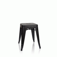 Tabouret VANTAGGIO BRUSH noir mat hjh OFFICE - noir métal 645006