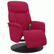 VidaXL Fauteuil de massage inclinable avec repose-pied rouge bordeaux Modèle Kermelora - 8721012044784