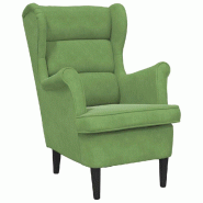 VidaXL Fauteuil vert clair velours Modèle Tervior - 324062