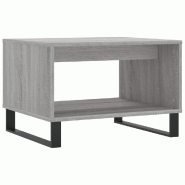 VidaXL Table basse sonoma gris 60x50x40 cm bois d'ingénierie Modèle Aero Essence - 829266