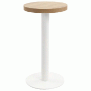 VidaXL Table de bistro Marron clair 40 cm MDF Modèle Sirius Élite - 286414