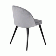 Chaise en velours avec pieds en acier Velvet (Lot de 2) gris Venture Home - gris 3700866352622 Chaise en velours avec pieds en acier Velvet (Lot de 2) gris Venture Home - gris 3700866352622