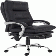 CLP Chaise de bureau Sirba avec fonction massage Noir - noir polyester 327210 CLP Chaise de bureau Sirba avec fonction massage Noir - noir polyester 327210