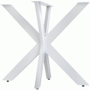 CLP Pieds de table Hardwick Blanc /120x68x71 cm - blanc métal 325925