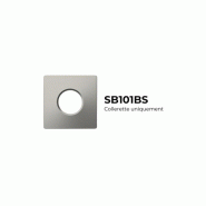 Collerette Alu Brossé - Carrée magnétique pour TWO et CANIS - SB101BS - SOLUM Collerette Alu Brossé - Carrée magnétique pour TWO et CANIS - SB101BS - SOLUM