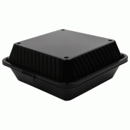 Contacto Bac à menu Eco-Takeout 23 x 23,5 x 9,5 cm, noir - noir plastique 1101/228