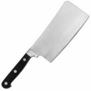 Couteau hachoir 17cm manche ABS inox