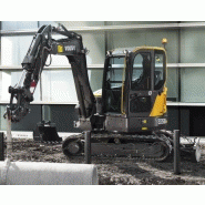 Mini-pelle Volvo ECR58D avec faible consommation de carburant