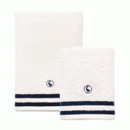 El Ganso - Set de 4 Serviettes de Bain (2x Serviettes pour les Mains 50x90cm + 2x Serviettes de Douche 70x140cm) 100% Coton 500GSM Blanc Écru - blanc