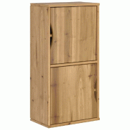 Helloshop26 - Armoire latérale classique rustique 40 x 24 x 79 cm grand espace de rangement ambiance cosy en bois massif miel 02_0058038 - Bois massi Helloshop26 - Armoire latérale classique rustique 40 x 24 x 79 cm grand espace de rangement ambiance cosy en bois massif miel 02_0058038 - Bois massi