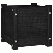 Helloshop26 - Jardinière bac lit surélevé plantes fleurs terrasse jardin d'extérieur 31 x 31 x 31 cm bois de pin massif noir 02_0038541 - 30002177 Helloshop26 - Jardinière bac lit surélevé plantes fleurs terrasse jardin d'extérieur 31 x 31 x 31 cm bois de pin massif noir 02_0038541 - 30002177
