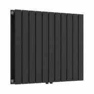 Helloshop26 - Radiateur à panneaux design double 1097 watts acier 60 x 80 cm noir 03_0010472 - noir acier 3000225239268