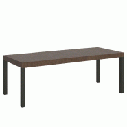 Itamoby Table Extensible 160/420X90 Cm Everyday Premium Pieds Noyer Anthracite - marron 8050598904107