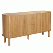 Oviala Business Buffet 2 portes scandinave rectangulaire L140 cm bois clair - beige Bois massif 113654 Oviala Business Buffet 2 portes scandinave rectangulaire L140 cm bois clair - beige Bois massif 113654