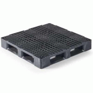 Palette  plastique 1140 X 1140, 6 semelles à Plateau ajouré avec rebords - CUQP1140HP6RR Palette  plastique 1140 X 1140, 6 semelles à Plateau ajouré avec rebords - CUQP1140HP6RR