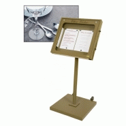 Porte menu exterieur pied pupitre lumineux luberon jurine_0