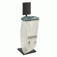 Rossignol Support sac sans couvercle Rollec sur socle - 110l - vert mousse - RAL 6005 - 3019920531379