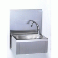 Tournus LAVE-MAINS GC - avec dosseret hauteur 355 mm, sans distributeur   de savon - dimensions hors tout 440 x 335 mm hauteur 540 mm - inox 806382