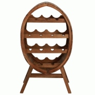 VidaXL Casier à vin pour 13 bouteilles en bois d'acacia massif - 44036