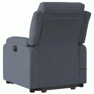 VidaXL Fauteuil de massage inclinable Gris foncé Velours Modèle Wervelia - 3205104