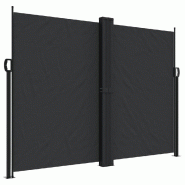 VidaXL Auvent latéral rétractable noir 180x1000 cm Modèle Titan Nova Élite - 4004744