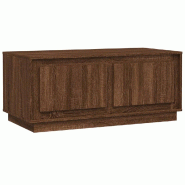 VidaXL Table basse chêne marron 102x50x44 cm bois d'ingénierie Modèle Balcon Zenith Prime Plus - 819883