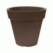 WellHome - Pot de fleurs modèle « Collection Ale-X » Ø35x30cm coloris taupe - marron plastique WH13405