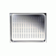 Bac GN perforé en inox, GN 1/2 h 40 mm 325x265x40 mm - VIRTUS - 0615402702140 Bac GN perforé en inox, GN 1/2 h 40 mm 325x265x40 mm - VIRTUS - 0615402702140