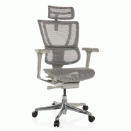 Chaise de bureau / Fauteuil de direction ERGOHUMAN SLIM G GEN2 Tissu maille gris clair hjh OFFICE - gris polyester 652293