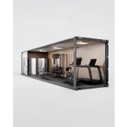Conteneur Cargo Gym? 40 : un espace d'entraînement haut de gamme pour les passionnés de sport et les professionnels du fitness