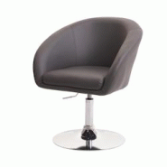 Décoshop26 - Chaise de salle à manger pivotante hauteur réglable en synthétique gris 04_0002229 - gris 3000260532690 Décoshop26 - Chaise de salle à manger pivotante hauteur réglable en synthétique gris 04_0002229 - gris 3000260532690